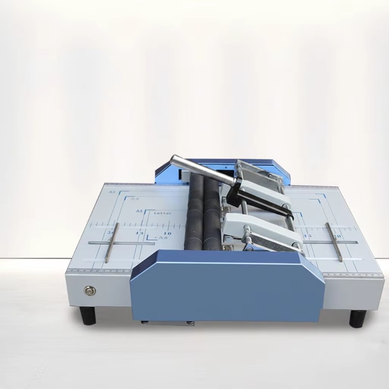 Commercial Printing Supplies Usa - Fabrikneue A3-Papier-Falz- und Heftmaschine, elektrisch, All-in-One