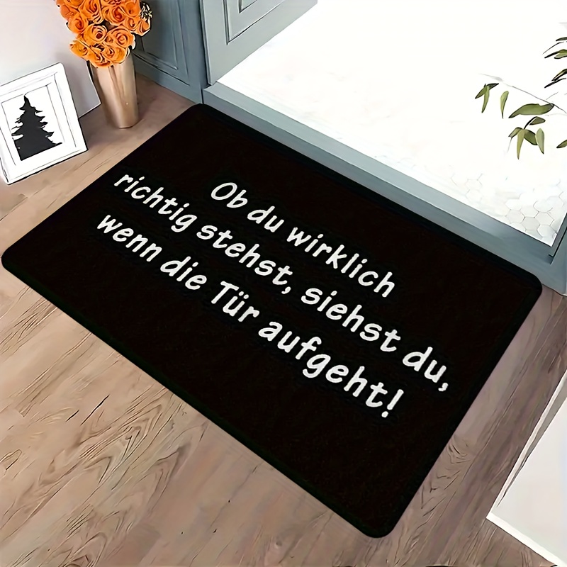 German Quote Flanell-Fußmatte, – Commercial Printing House Bewertung und Preis